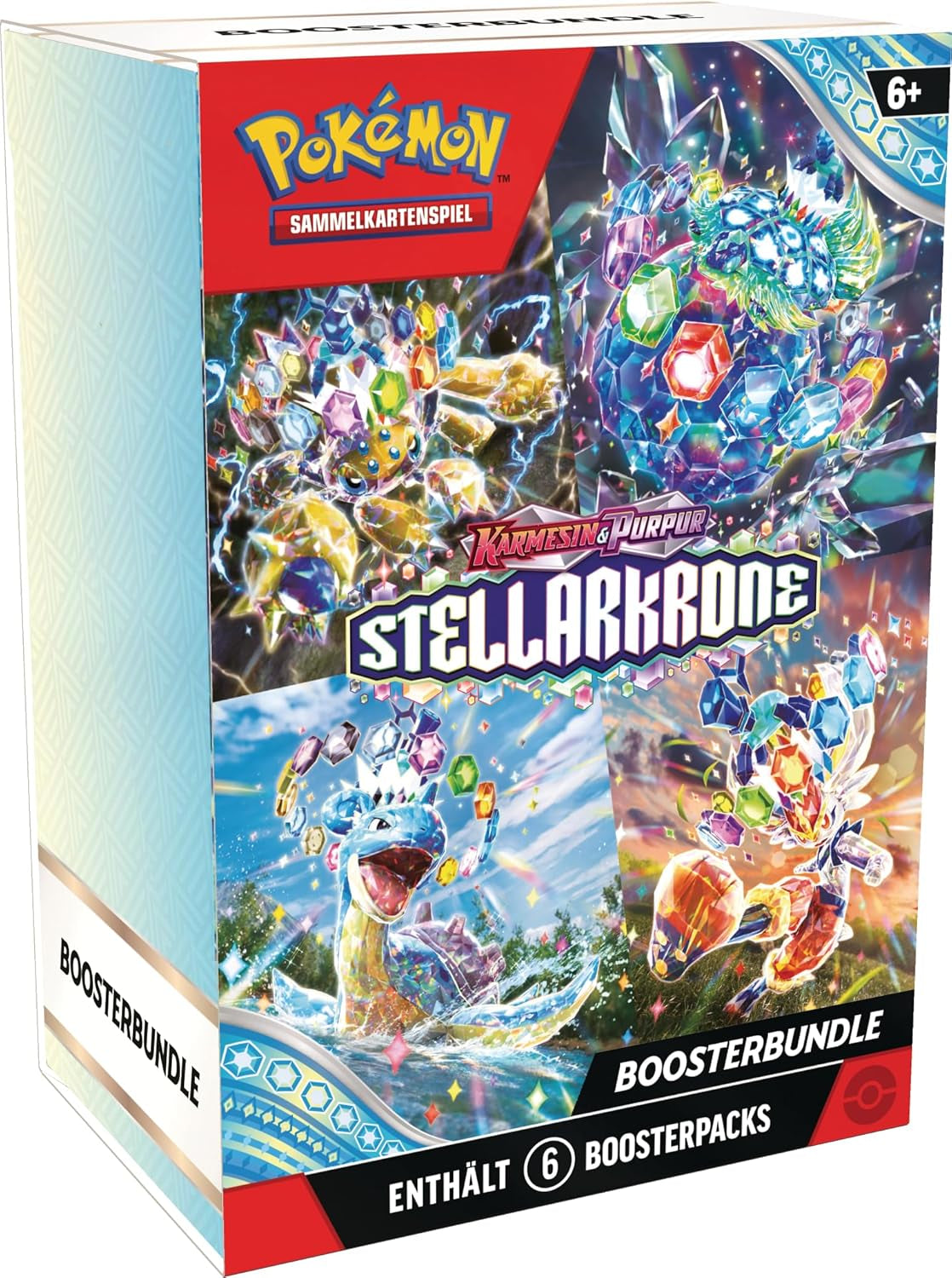 - Trading Card Game: Booster Bundle Crimson & Purple – Stellar Crown (6 Booster Packs)