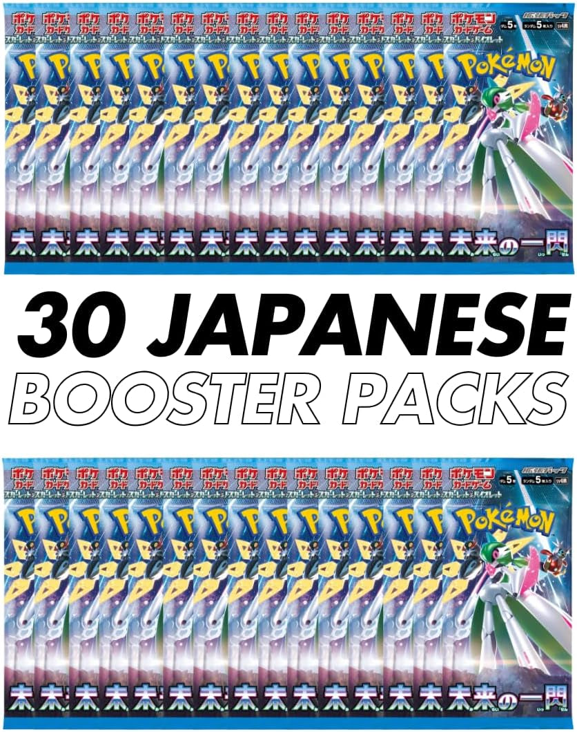 Future Flash Japanese Pokemon Booster Box (30 Packs) | Scarlet & Violet Set | Pokémon Trading Cards | 30 Booster Packs | TCYM Authenticated | Pokemon TCG Pack | Japanese Paradox Rift |