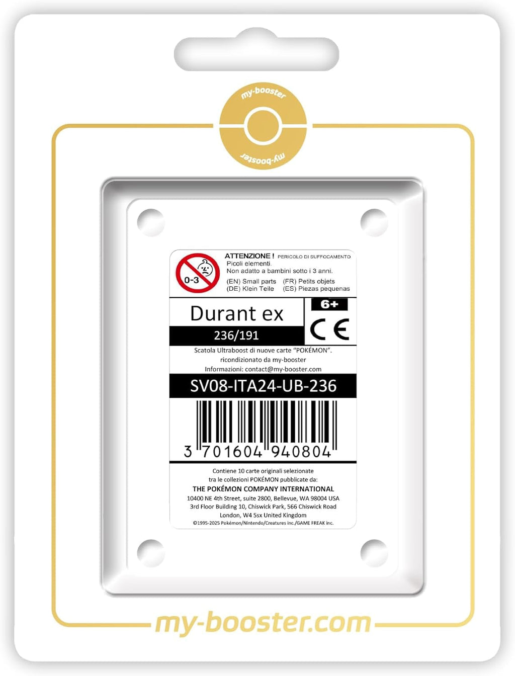 Durant Ex 236/191 Alternative Shiny Pokémon Gallery -  X Scarlatto E Violetto 8 - Scintille Folgoranti