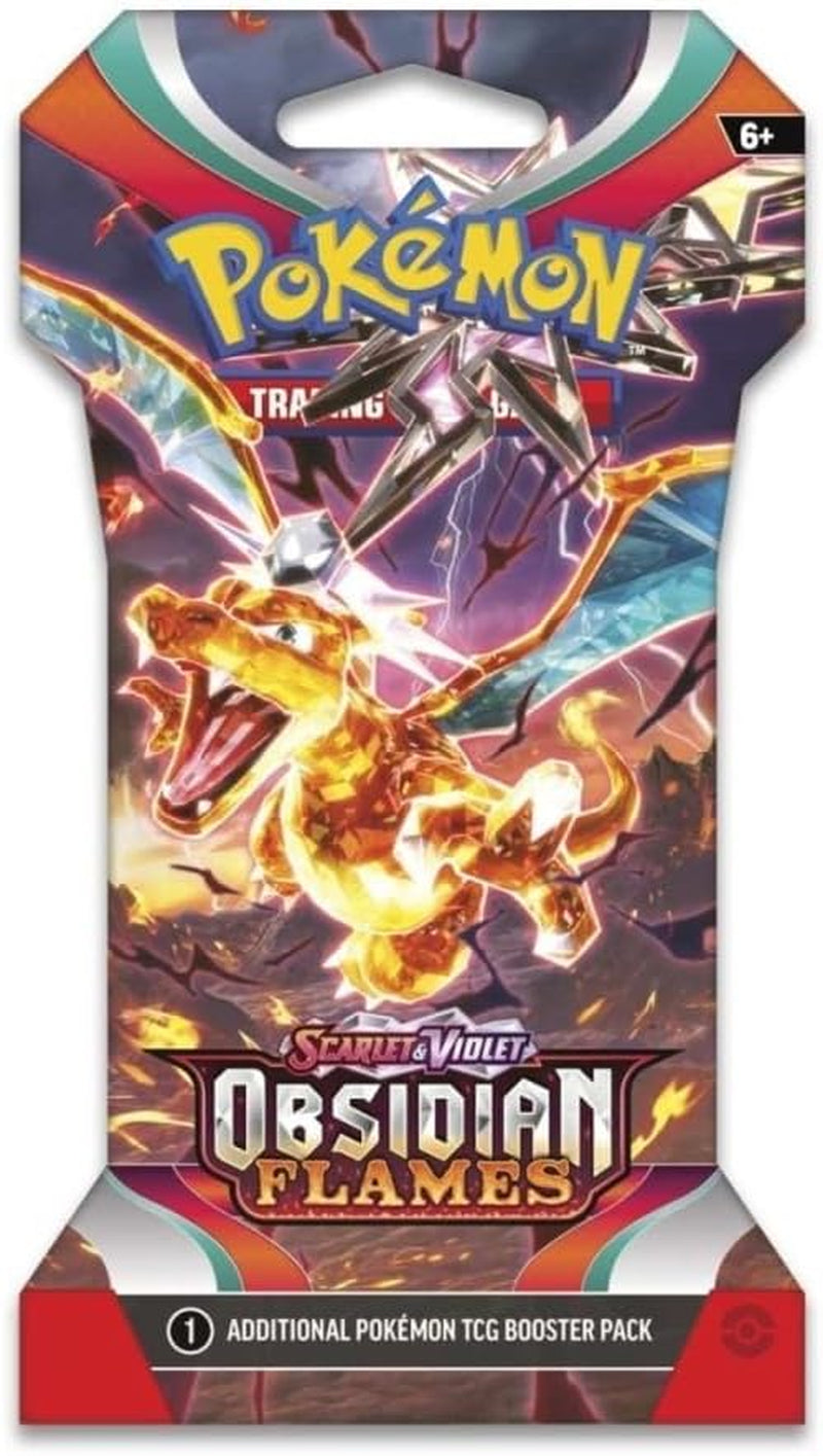Pokemon Scarlet & Violet 3 Obsidian Flames Sleeved Booster 8 Packs