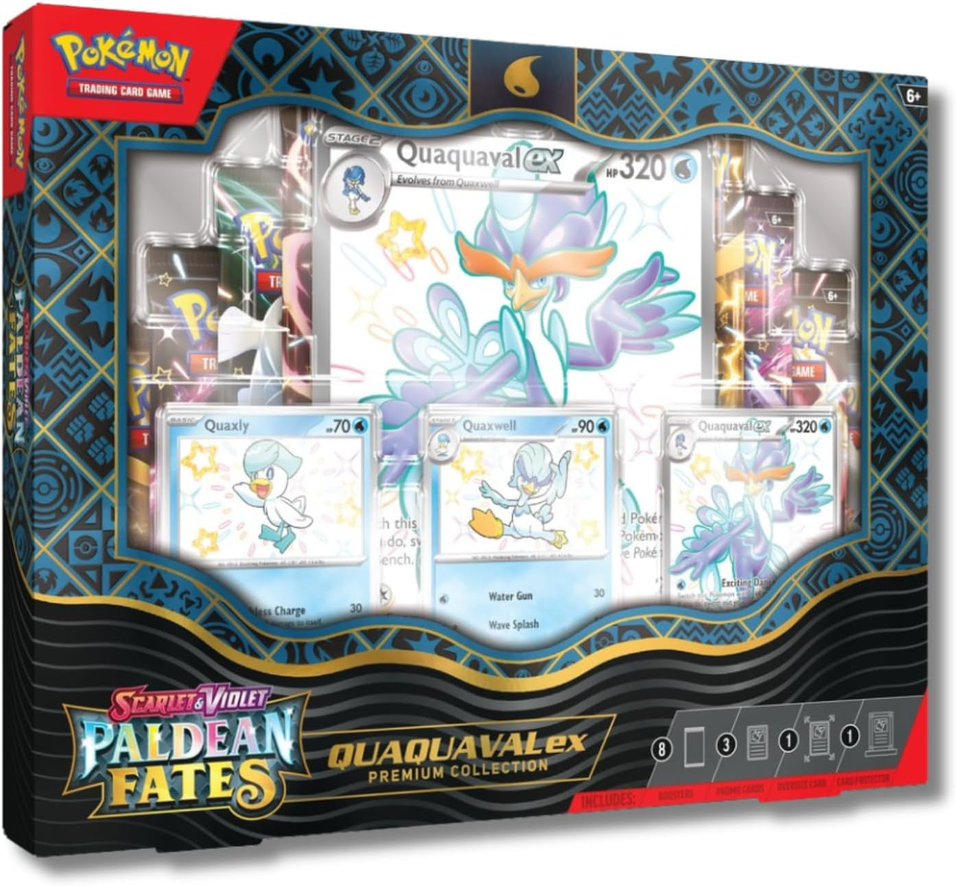 POKEMON TCG: SCARLET and VIOLET: PALDEAN FATES EX PREMIUM COLLECTION - Shiny Quaxly