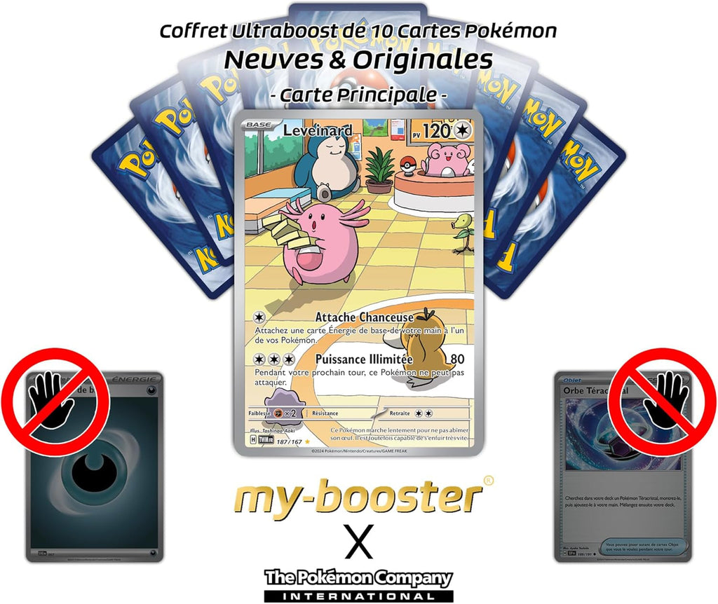 Leveinard (Chansey) 187/167 Alternative Shiny Pokémon Gallery -  X Écarlate Et Violet 6 - Mascarade Crépusculaire Box of 10 Pokemon French Cards
