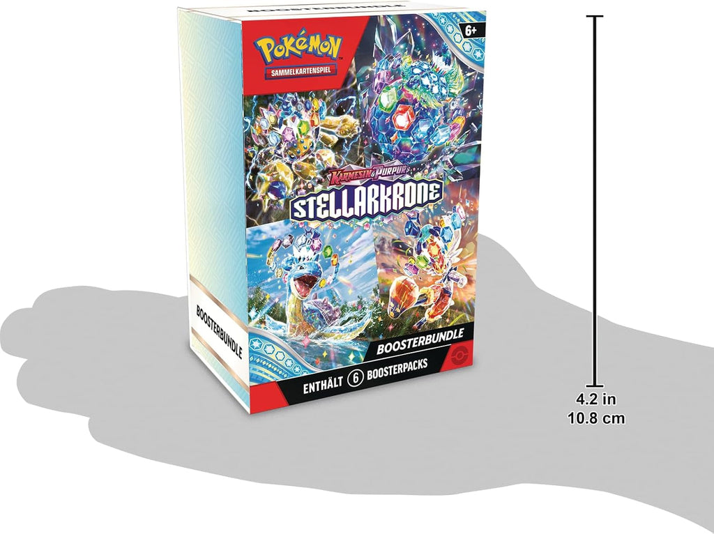 - Trading Card Game: Booster Bundle Crimson & Purple – Stellar Crown (6 Booster Packs)