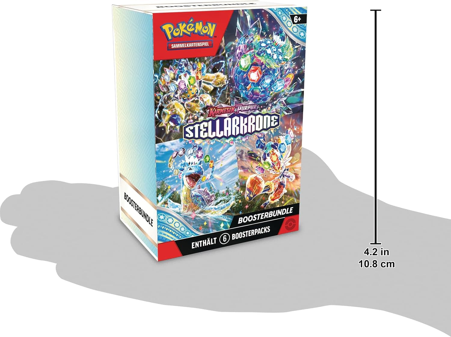 - Trading Card Game: Booster Bundle Crimson & Purple – Stellar Crown (6 Booster Packs)