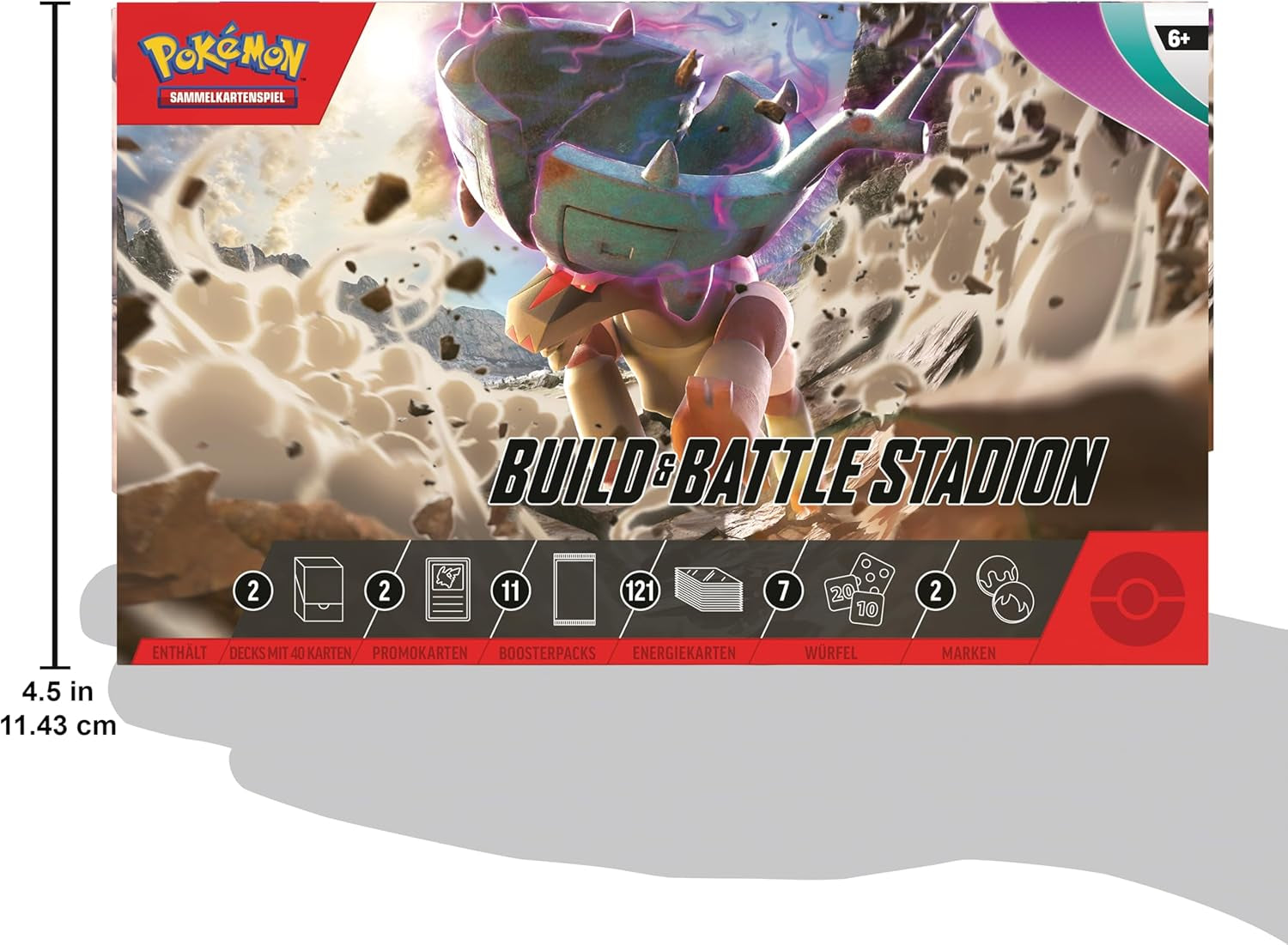 - Trading Card Game: Build & Battle Stadium Crimson & Purple - Developments in Paldea (2 Decks, 11 Booster Packs & More)