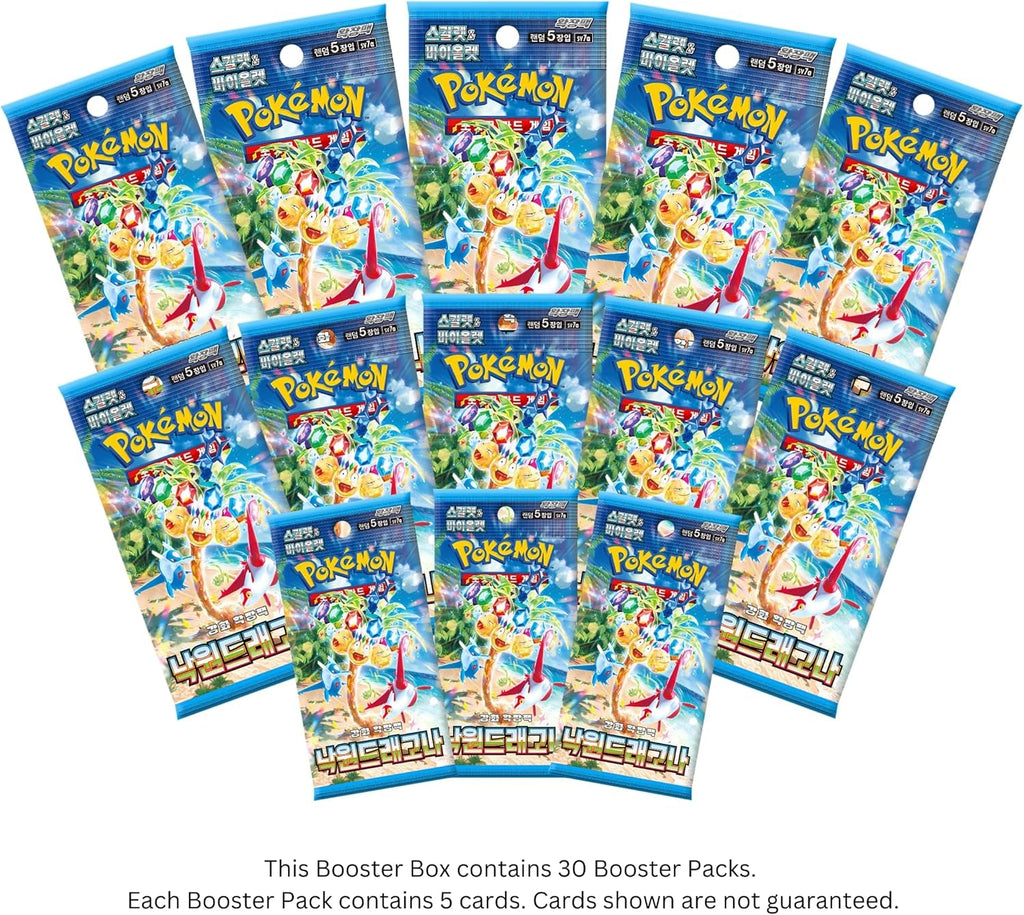 30 X Korean Paradise Dragona Pokemon Booster Box | Korean Surging Sparks Pokémon Booster Box | 30 X Pokemon Card Packs | Pokemon TCG Pack | TCYM Authenticated