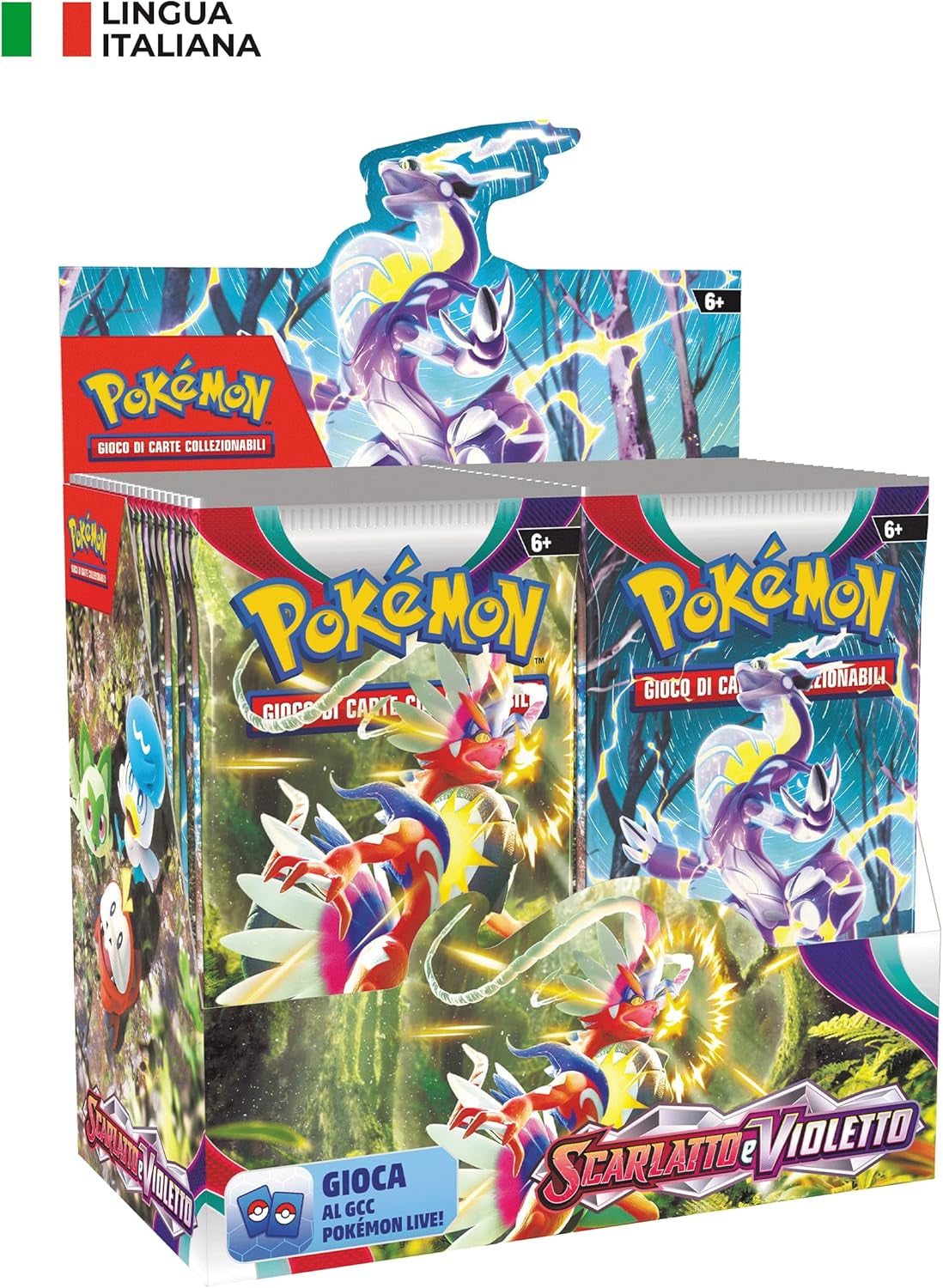 GCC  Scarlet & Violet Expansion Card Display (36 Expansion Bags) - Italian Edition