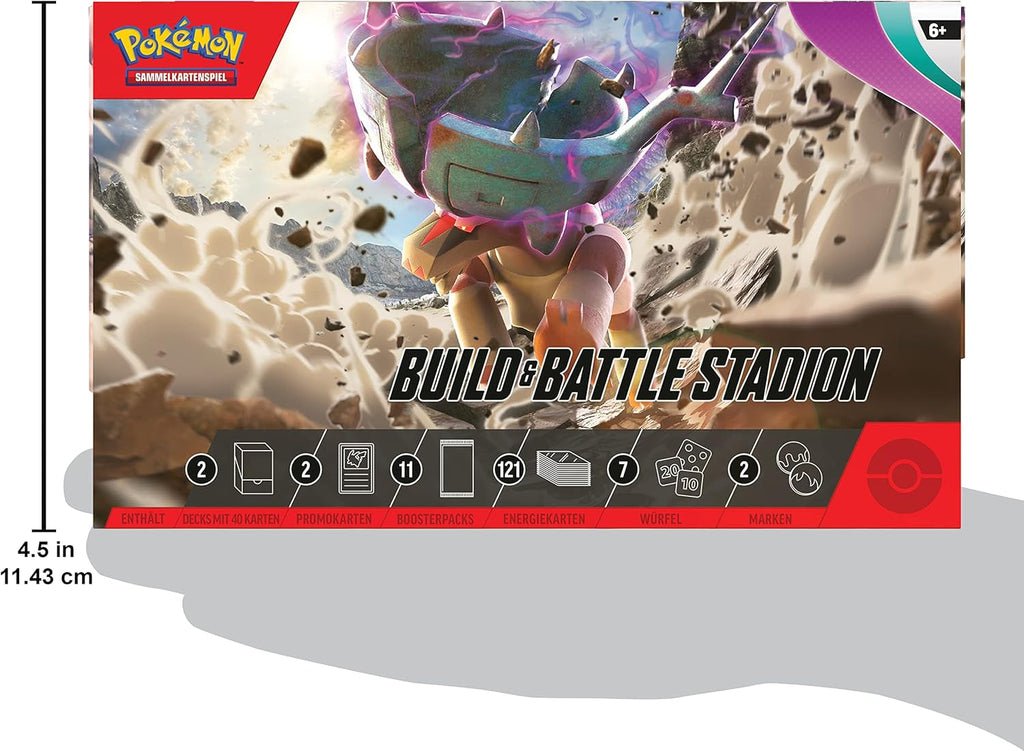 - Trading Card Game: Build & Battle Stadium Crimson & Purple - Developments in Paldea (2 Decks, 11 Booster Packs & More)
