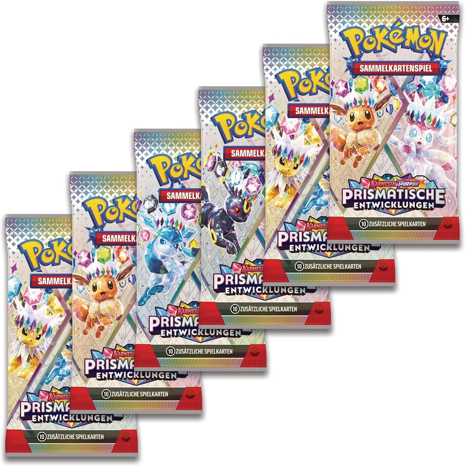 - Trading Card Game: Crimson & Purple Booster Bundle - Prismatic Developments (6 Booster Packs)