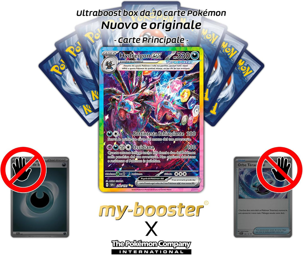 Hydreigon Ex 240/191 Tera Alternative Shiny Pokémon Gallery X Scarlatto E Violetto 8 - Scintille Folgoranti