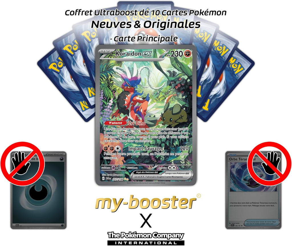 Koraidon Ex 247/198 Alternative Shiny Pokémon Gallery -  X Écarlate Et Violet 01 - Box of 10 Pokemon French Cards