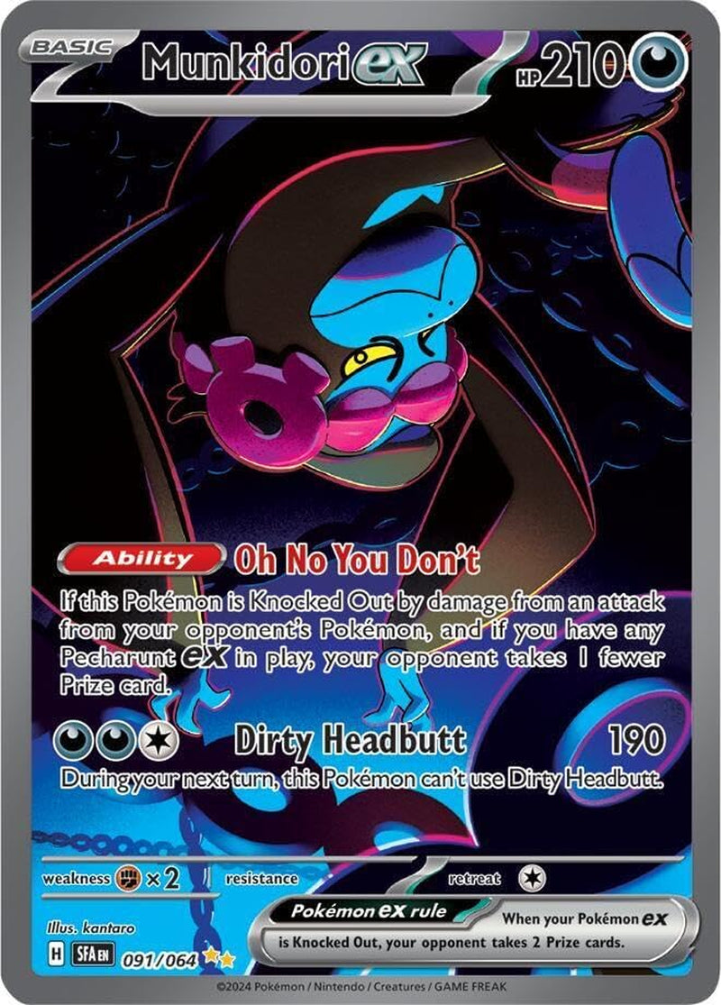 Munkidori Ex 091/063 Special Illustration Rare Pokemon Card (SV Shrouded Fable)